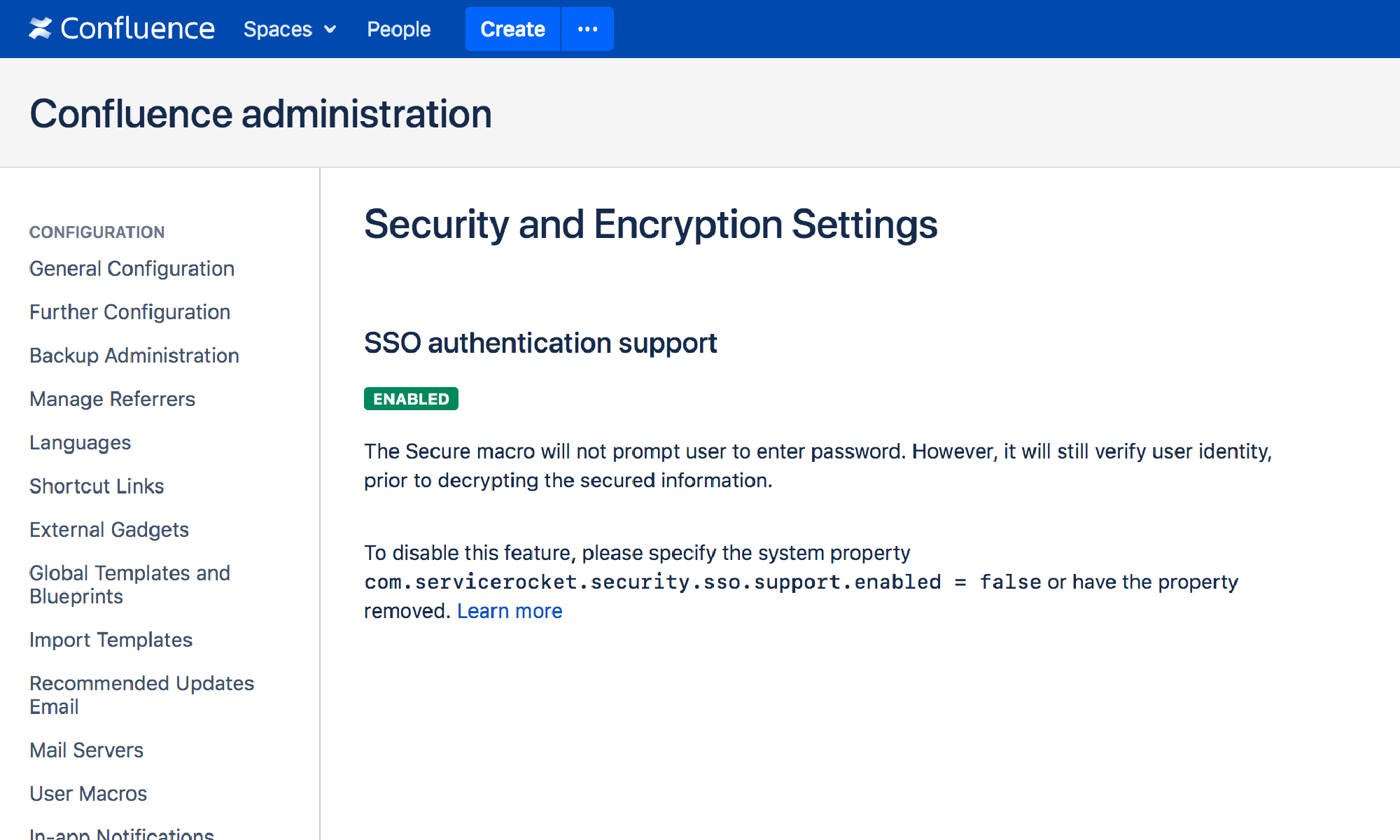 SSO Security and Encryption for Confluence